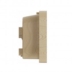 Radiateur mural soufflant céramique - Cerambois Wall - 2000 W - Effet bois - Écran tactile LED - Programmable - Avec télécommand - Supra