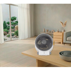 Chauffage soufflant et ventilateur - Omnia - 2000 W - 3 modes - Thermostat réglable - Sécurité anti-basculement - Blanc et gris - Supra