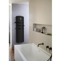 Sèche-serviettes électrique - ANURI 2 - Avec soufflerie - 1200 W - Vertical - Noir - Programmable - Connecté - Fonction Boost - - Noirot