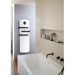 Sèche-serviettes électrique - ANURI 2 XL - Avec soufflerie - 1700 W - Vertical - Blanc - Programmable - Connecté - Fonction Boos - Noirot