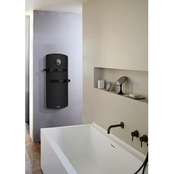 Sèche-serviettes électrique - ANURI 2 XL - Avec soufflerie - 1700 W - Vertical - Noir - Programmable - Connecté - Fonction Boost - Noirot