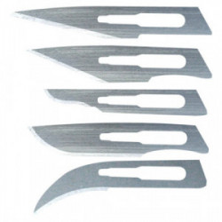 5 lames pour scalpel (pointue, crochet, arrondie) de marque MAXICRAFT, référence: B1793100