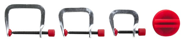 Jeu de 3 mini-presses en C (20 - 30 - 40 mm)