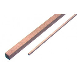 1 baguette carrée de samba 1000 x 2 x 2 mm de marque MAXICRAFT, référence: B1817200