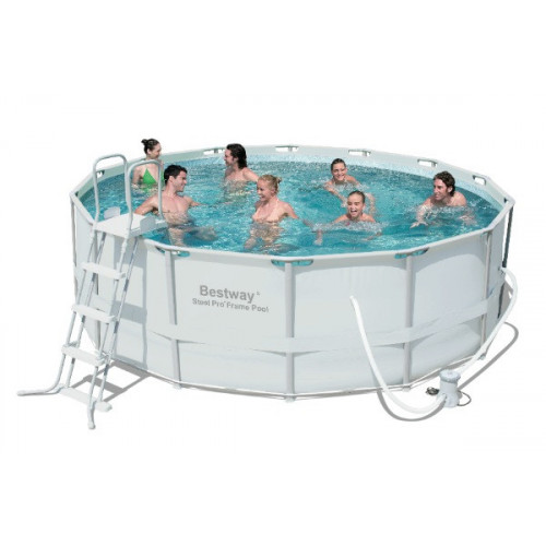 KIT Piscine ronde "Steel Frame" Ø 427 x 122 cm - BESTWAY