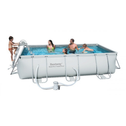 KIT Piscine "Steel Frame" 404 x 201 x 100 cm - BESTWAY