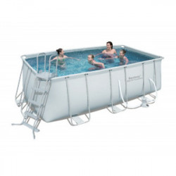 KIT Piscine "Steel Frame" 412 x 201 x 122 cm - BESTWAY