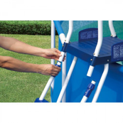 Echelle de piscine 2 x 3 marches + plateforme - BESTWAY