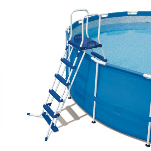 Echelle de piscine 2 x 4 marches + plateforme - BESTWAY