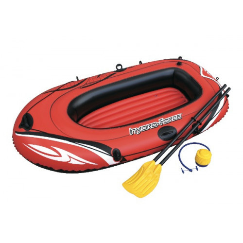 Bateau gonflable Hydroforce 197 x 115cm + 2 rames + gonfleur - BESTWAY