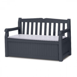 Coffre-Banc de jardin Eden Garden - 265L - Anthracite - CHALET & JARDIN