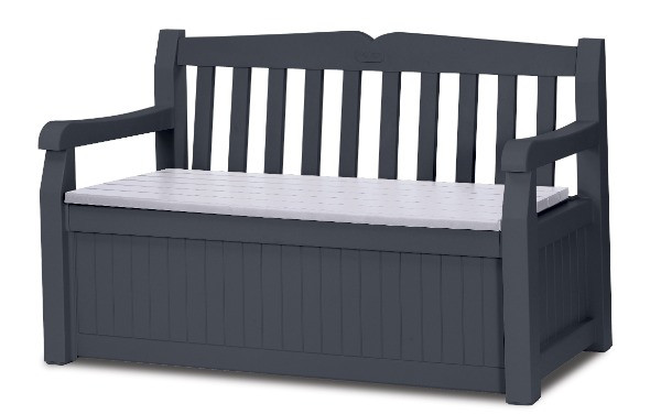 Banc coffre 265 L gris anthracite