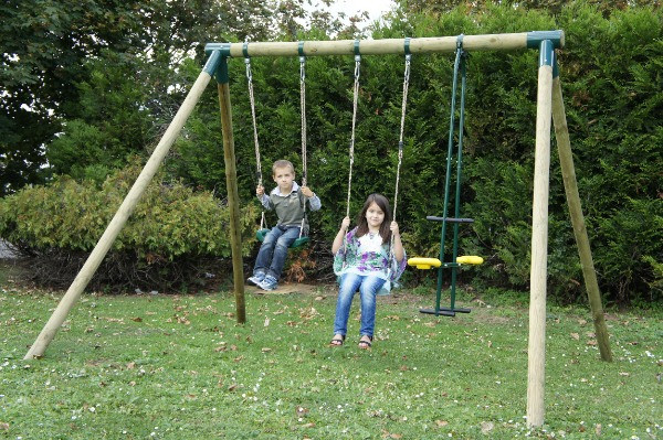 Portique APACHE balançoires + vis-à-vis