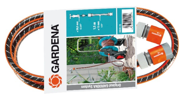 Kit de branchement d'arrosage : Tuyau Flex 1,5m + raccords