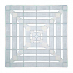 Caillebotis plastique - Blanc translucide 56 x 56 cm de marque GALEDO, référence: B2390500