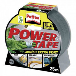 Adhésif super puissant "Power tape" Gris - 50 mm x 25 m de marque PATTEX, référence: B2448300