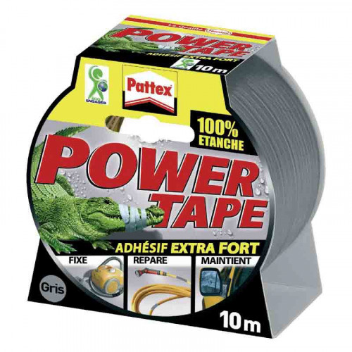 Pattex Adhésif super puissant Power tape Gris - 50 mm x 10 m