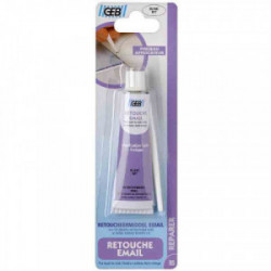 Retouche pour surfaces émaillées - Tube 20 ml - Blanc - GEB