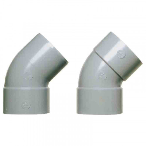 Coude d'évacuation à 45° mâle/femelle Ø 32 mm - GIRPI