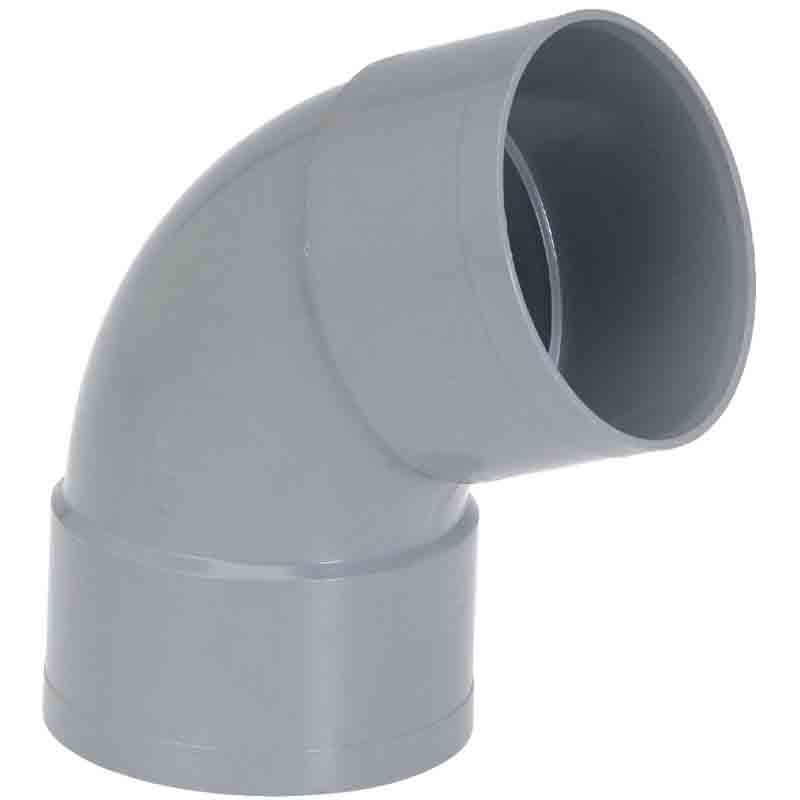 Raccord PVC coudé 67 degrés30 Diamètre 80 mm Double emboîture Girpi - vue 2