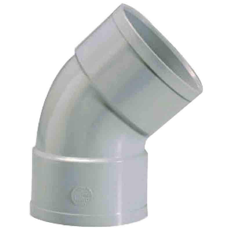 Coude PVC 45° FemelleFemelle Girpi Diamètre 80 mm