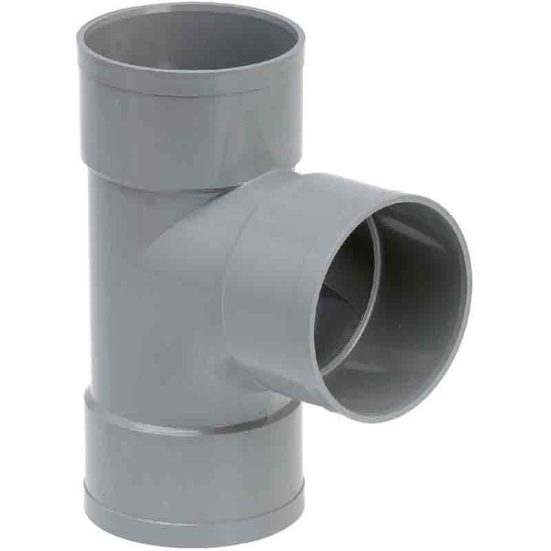 Tuyau culotte té évacuation femelle femelle GIRPI D : 100 mm Angle : 87°30 PVC - vue 2