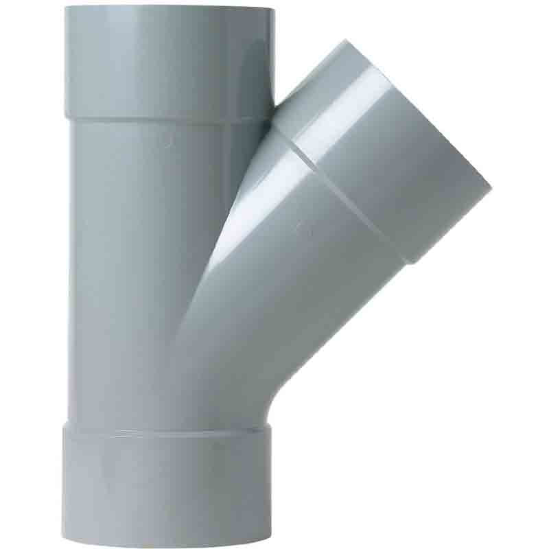 Culotte PVC 45 degrés Diamètre 80 mm Triple emboîture Girpi - vue 2