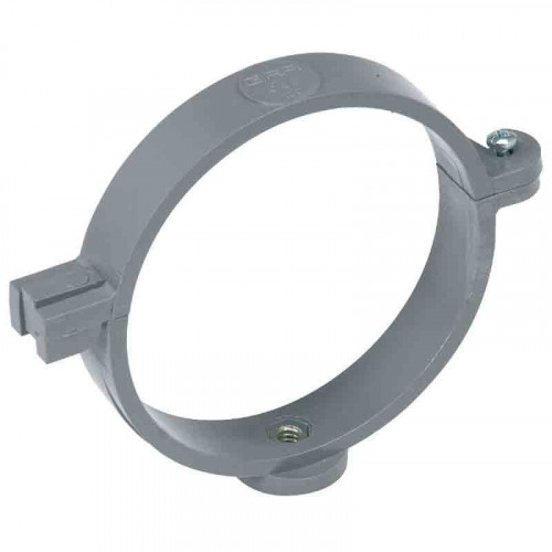 Collier à charnière pour tuyau d'évacuation Ø 80 mm gris - GIRPI
