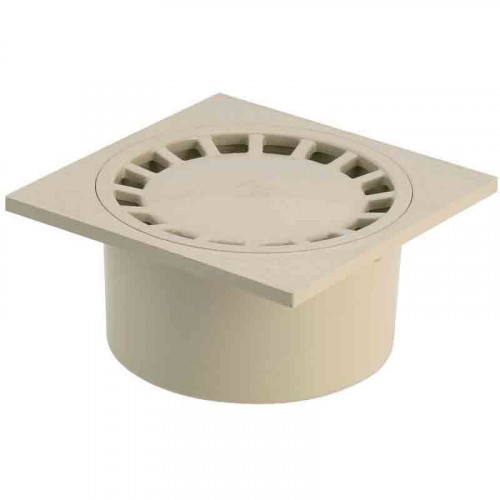 Siphon de sol PVC 150 x 150 - sable - GIRPI