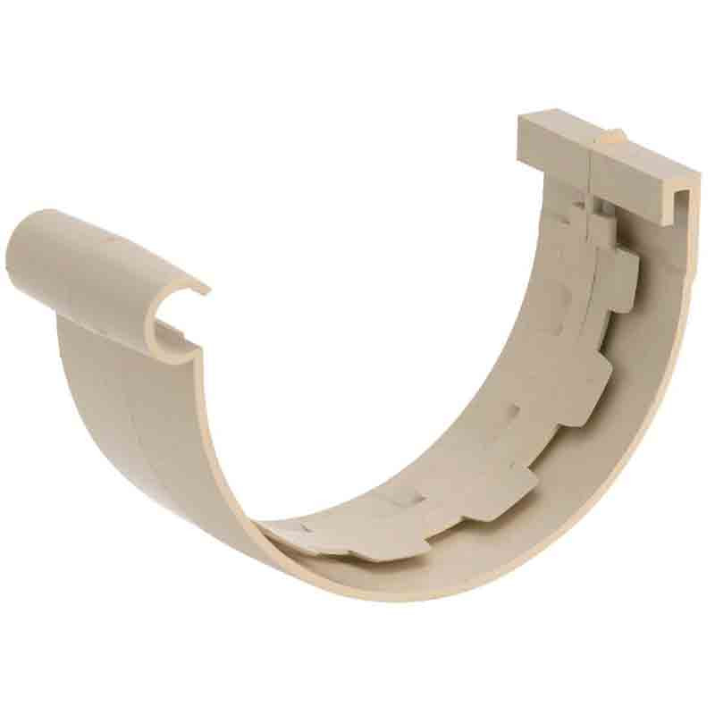 Jonction de gouttière Girpi Ø 25 PVC Demi ronde Sable - vue 2