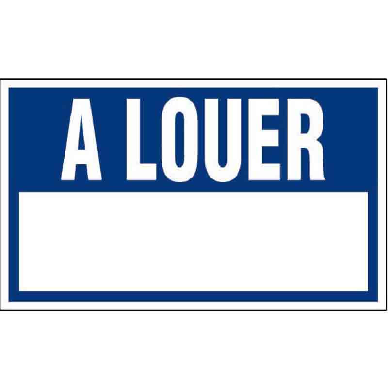 Panneau information "A louer"