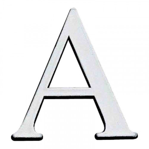 Lettre "B" adhésive plastique relief couleur or - Novap