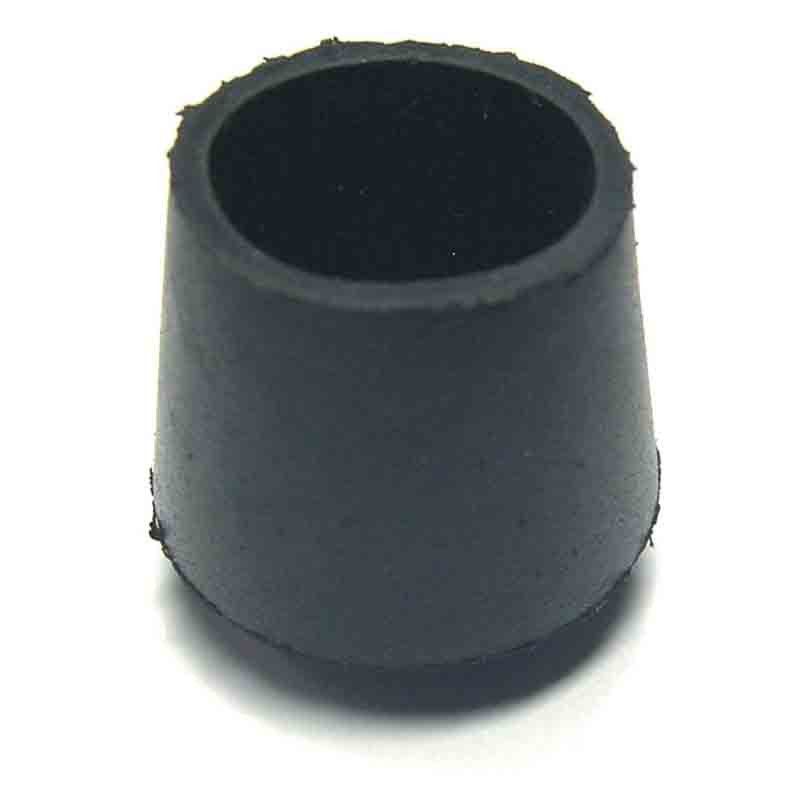 Embout de meuble caoutchouc noir Ø 34 mm - Lot de 20