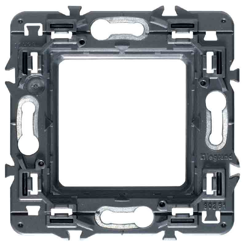 Support pour fixation à vis Batibox sécable pour 1 poste 2 mod