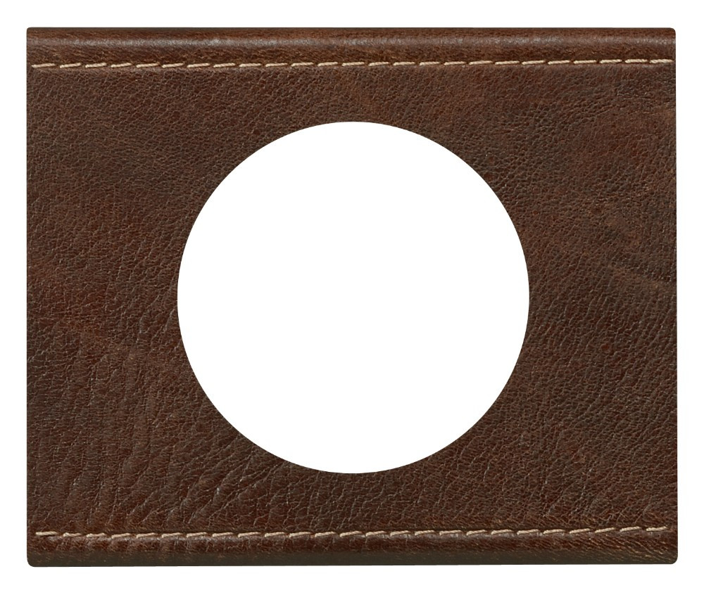 Celiane plaque 1 poste cuir texture