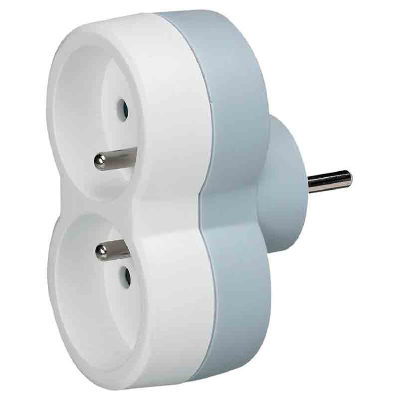 Fiche Multiprises - 16 A - 2x2P+T Blanc