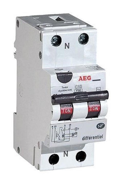 Disjoncteur différentiel phase + neutre 32A-30mA