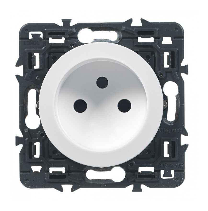 Celiane prise de courant sans terre blanc à composer