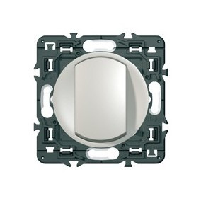 Celiane interrupteur simple ou va et vient 10A titane à composer