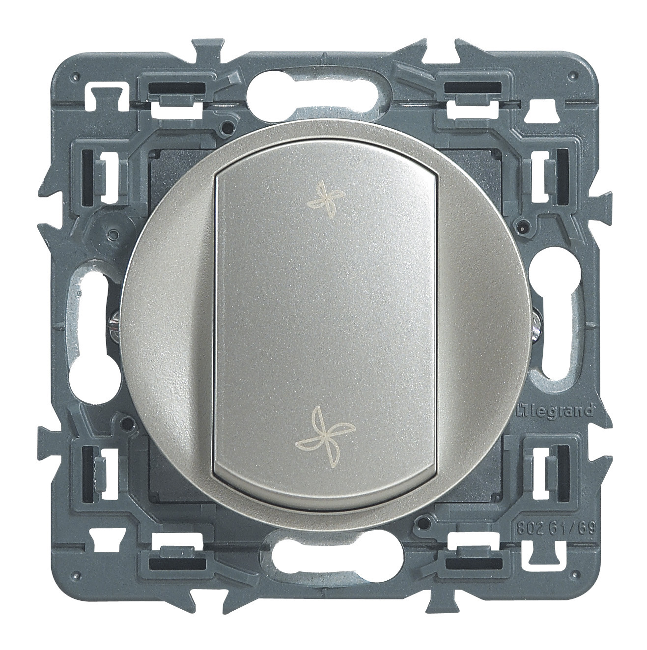 Celiane interrupteur VMC titane mécanisme