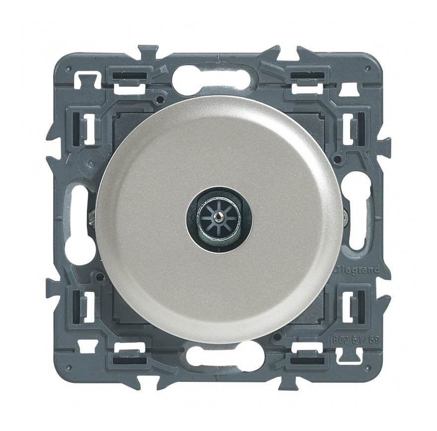 Celiane prise TV simple mâle titane à composer