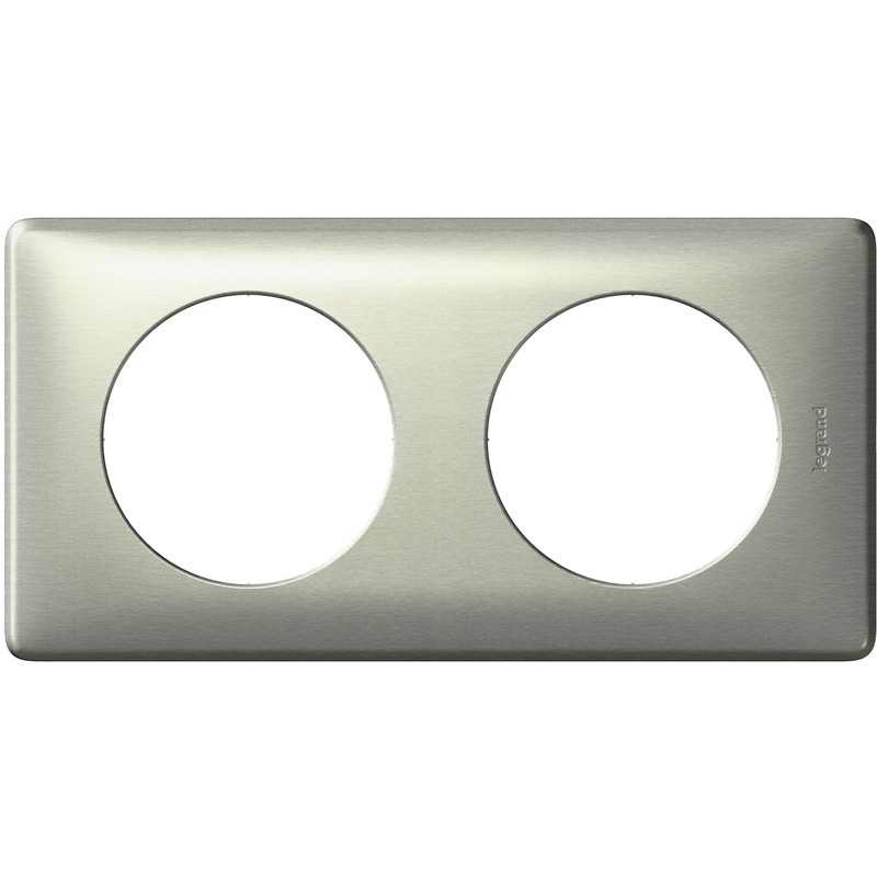 Celiane plaque 2 postes titane