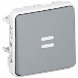Plexo va et vient témoin gris complet - LEGRAND