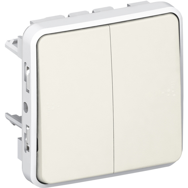 Plexo double va et vient blanc mécanisme