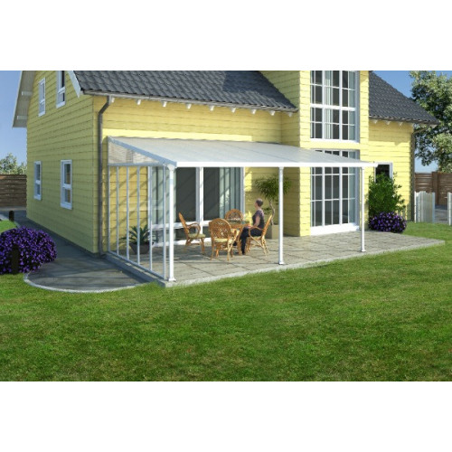 Panneau latéral pour toit terrasse 3m blanc - CHALET & JARDIN