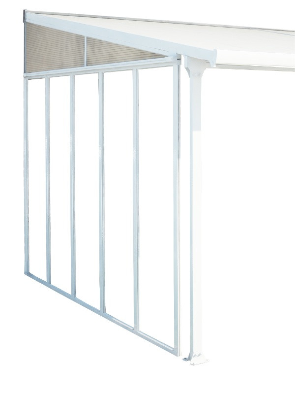 Panneau latéral pour toit terrasse 4m blanc