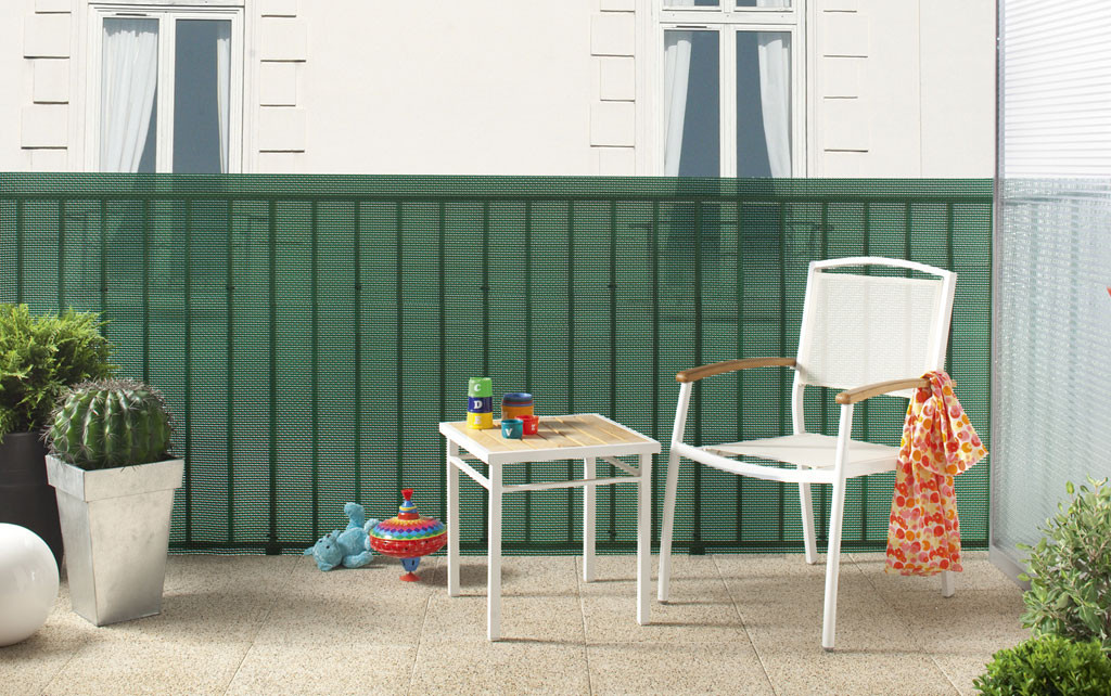 Brise-vue plastique vert 85% occultant 1 x 3 m TRIONET