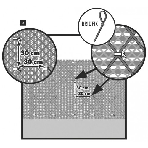 Brise-vue plastique vert 85% occultant 1,2 x 5 m TRIONET - NORTENE 