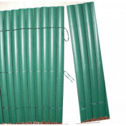Canisse PVC simple face Vert  85% occultant 1x3 m PLASTICANE - NORTENE 