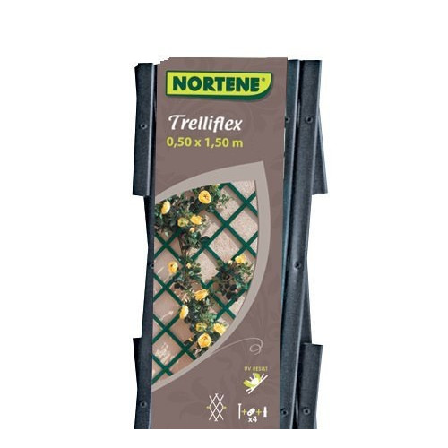 Treillis extensible en PVC 0,5 x 1,5 m gris TREILLIFLEX - NORTENE 